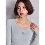 GGプレート long sleeve LONGニットワンピース | GYDA | 詳細画像8