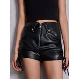 GG drawstring fake leatherショートパンツ | GYDA | 詳細画像2 