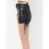 GG drawstring fake leatherショートパンツ | GYDA | 詳細画像22 