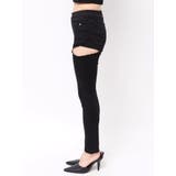 ミドルウエストSIDE RIPPEDカラースキニーパンツ | GYDA | 詳細画像17 