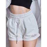 オフホワイト | NEW ラインストーンGYDAラメショートパンツ | GYDA