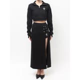 sacred edge crossレースアップロングスリットスウェットスカート | GYDA | 詳細画像22 