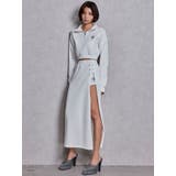 sacred edge crossレースアップロングスリットスウェットスカート | GYDA | 詳細画像7 