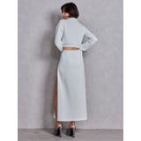 sacred edge crossレースアップロングスリットスウェットスカート | GYDA | 詳細画像8 