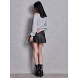 スリットフェイクレザープリーツスカートライクショートパンツ | GYDA | 詳細画像11 