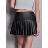 スリットフェイクレザープリーツスカートライクショートパンツ | GYDA | 詳細画像16 