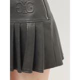 スリットフェイクレザープリーツスカートライクショートパンツ | GYDA | 詳細画像21 