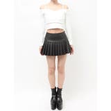 スリットフェイクレザープリーツスカートライクショートパンツ | GYDA | 詳細画像22 