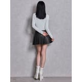 スリットフェイクレザープリーツスカートライクショートパンツ | GYDA | 詳細画像6 