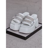 Thick sole bijouストラップサンダル | GYDA | 詳細画像1 