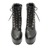 shiny lace upタンクソールショートブーツ | GYDA | 詳細画像34 