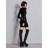 チャンキーソール KNEEニットブーツ | GYDA | 詳細画像15 