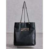 ブラック | GYDAbijouプレートチェーントートBAG | GYDA