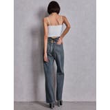 ハイウエストBACK LACE UPストレートデニムパンツ | GYDA | 詳細画像10