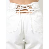 ハイウエストBACK LACE UPストレートデニムパンツ | GYDA | 詳細画像26