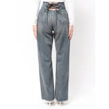 ハイウエストBACK LACE UPストレートデニムパンツ | GYDA | 詳細画像31