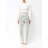 ハイウエストBACK LACE UPストレートデニムパンツ | GYDA | 詳細画像33