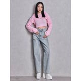 ハイウエストBACK LACE UPストレートデニムパンツ | GYDA | 詳細画像4