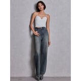 ハイウエストBACK LACE UPストレートデニムパンツ | GYDA | 詳細画像9