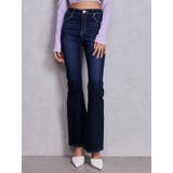 インディゴ | ハイウエストBASICフレアデニムパンツ | GYDA