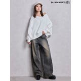 ハイウエストBACK CROSS POINTワイドデニムパンツ | GYDA | 詳細画像15