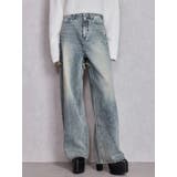 ハイウエストBACK CROSS POINTワイドデニムパンツ | GYDA | 詳細画像36