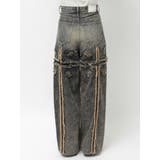 ハイウエストBACK CROSS POINTワイドデニムパンツ | GYDA | 詳細画像43