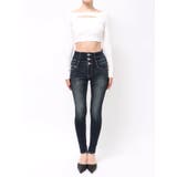 ハイウエストウエストクロススキニーデニムパンツ | GYDA | 詳細画像33