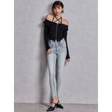 ハイウエストウエストクロススキニーデニムパンツ | GYDA | 詳細画像8