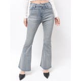 アイスブルー | ハイウエストbijouフレアデニムパンツ | GYDA