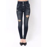 ハイウエストバッククロスダメージスキニーデニムパンツ | GYDA | 詳細画像38