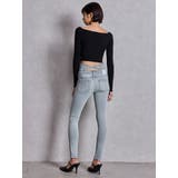 ハイウエストバッククロスダメージスキニーデニムパンツ | GYDA | 詳細画像6