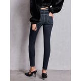 ハイウエストバッククロスダメージスキニーデニムパンツ | GYDA | 詳細画像8