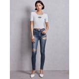 ミドルウエストSIDE RIPPEDスキニーデニムパンツ | GYDA | 詳細画像27