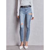 ミドルウエストSIDE RIPPEDスキニーデニムパンツ | GYDA | 詳細画像29