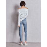 ミドルウエストSIDE RIPPEDスキニーデニムパンツ | GYDA | 詳細画像32