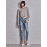 ミドルウエストSIDE RIPPEDスキニーデニムパンツ | GYDA | 詳細画像5