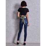 ハイウエストSIDE RIPPED スキニーデニムパンツ | GYDA | 詳細画像13