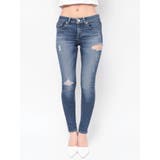 ジャストウエストSIDE RIPPEDスキニーデニムパンツ | GYDA | 詳細画像15 