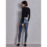 ジャストウエストSIDE RIPPEDスキニーデニムパンツ | GYDA | 詳細画像5 