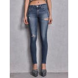 ジャストウエストSIDE RIPPEDスキニーデニムパンツ | GYDA | 詳細画像8 