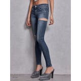 ジャストウエストSIDE RIPPEDスキニーデニムパンツ | GYDA | 詳細画像9 