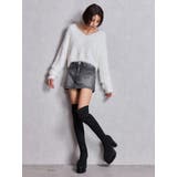 bijouデニムスカートライクショートパンツ | GYDA | 詳細画像18 