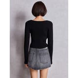 bijouデニムスカートライクショートパンツ | GYDA | 詳細画像21 