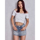 bijouデニムスカートライクショートパンツ | GYDA | 詳細画像24 