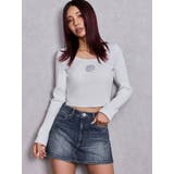 bijouデニムスカートライクショートパンツ | GYDA | 詳細画像28 