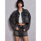 bijouデニムスカートライクショートパンツ | GYDA | 詳細画像3 