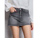 bijouデニムスカートライクショートパンツ | GYDA | 詳細画像48 