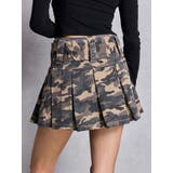 ハイウエストWIDE BELTプリーツデニムスカートライクショートパンツ | GYDA | 詳細画像22