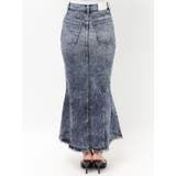 ハイウエストHEM LACEマーメイドデニムスカート | GYDA | 詳細画像13 